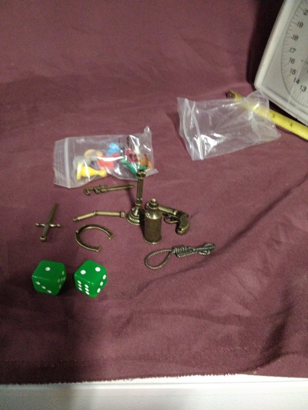 Clue Master Detective METAL WEAPONS Replacement Board Game Parts Pieces
