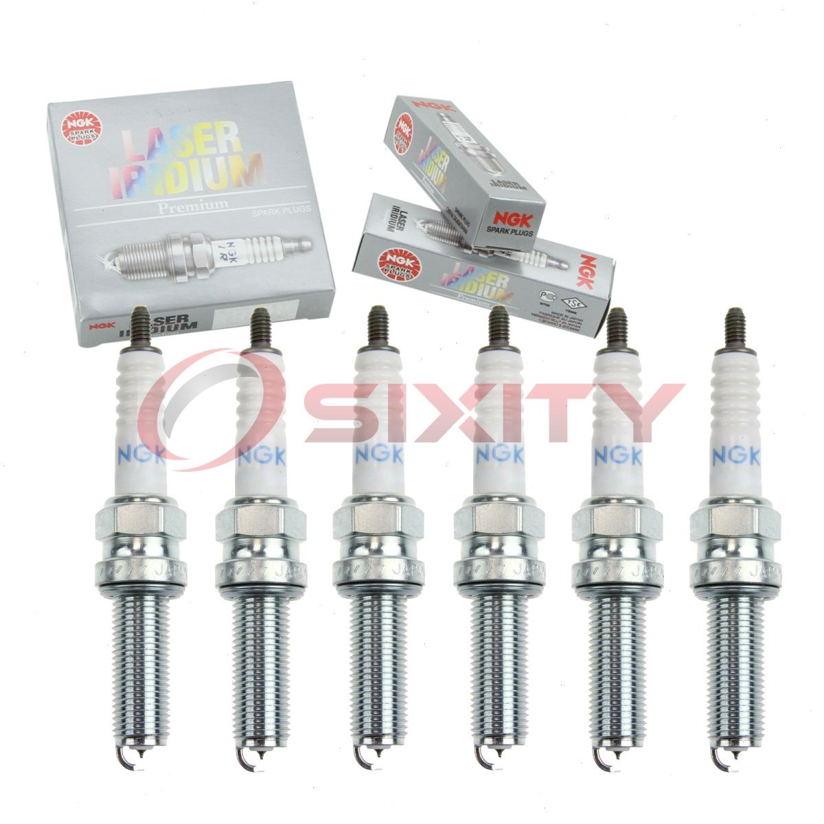 6 pc NGK 91909 LMAR8BI-9 Laser Iridium Spark Plugs for 09482-00635 Ignition bk