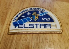 Vintage Telestar 4 Skynet Services Satellite  AT&T Patch  NEW