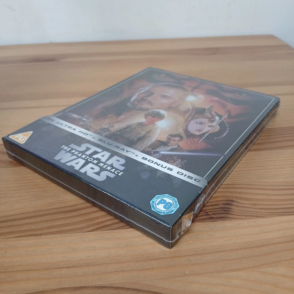 Star Wars The Phantom Menace 4K UHD Blu-Ray Steelbook Zavvi Exclusive New Sealed - Image 4 of 4