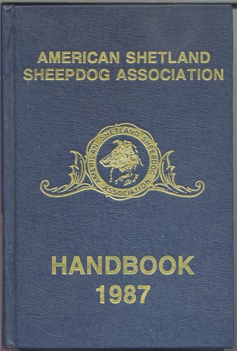 American Shetland Sheepdog Association Handbook 1987 Photos Pedigrees 525p. HTF!
