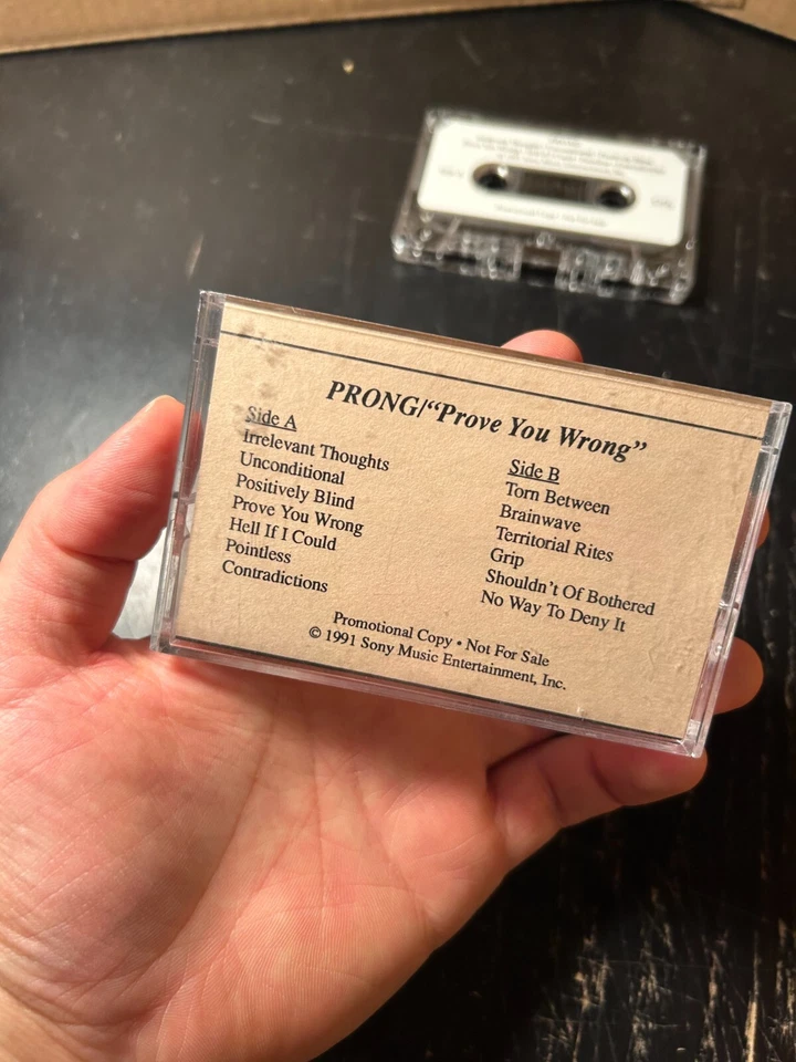 PRONG Prove You Wrong Promo Cassette Tape 1991 Heavy Metal Punk Hardcore - Image 3 of 4