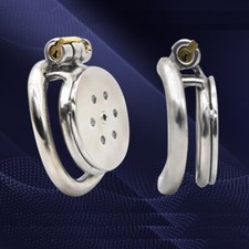 Male Chastity Cage Stainless Steel Chastity Device Men Metal Mini Lock Belt C490