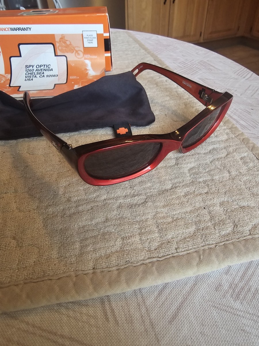SPY + OPTIC COSMIK VINTAGE New Vintage Spy optics Sunglasses RED BURG LAM-GREY CMR200  main image 4
