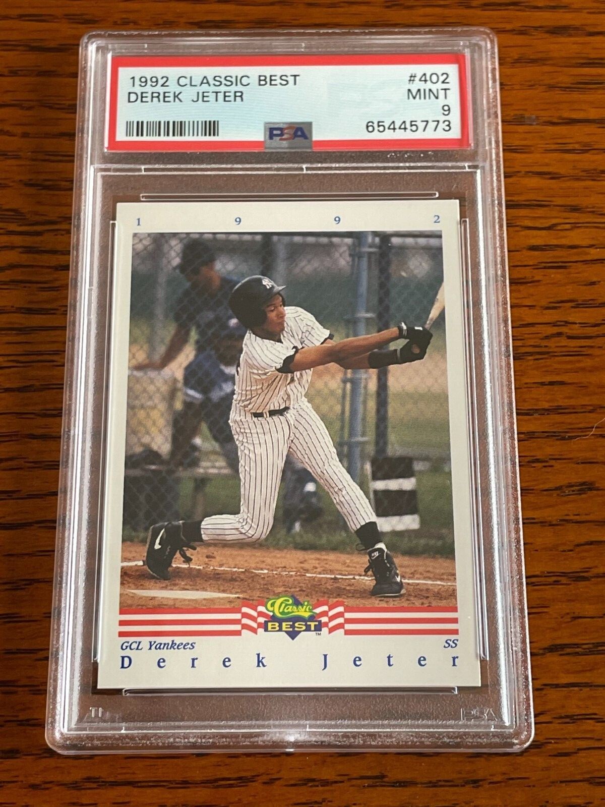 1992 Classic Best Minor League Derek Jeter #402 PSA 9 MINT Yankees HOF