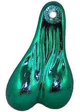 8" BULL NUT'S (GREEN METAL) - BIG RIG DANGLER BALLS TRUCK NUTZ