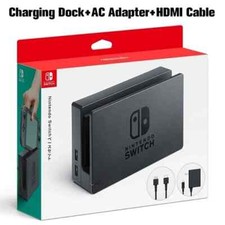 Original Nintendo Switch Charging Dock AC Adapter Power Cable HDMI CABLE Set TV