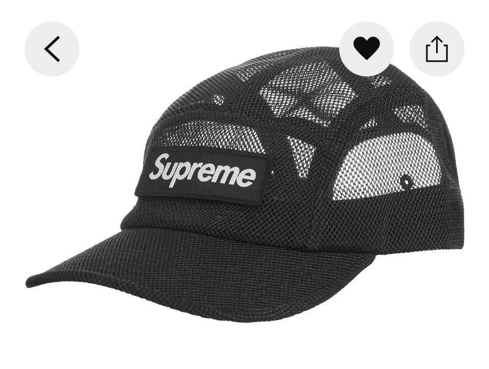 Casquette de camp Supreme Mesh Cordura SS23H29 noire neuve
