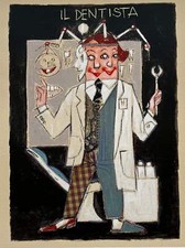 Il Dentista Paolo Fresu Opera Pop Art SERIGRAFIA Firmata Numerata Moderna 50x35