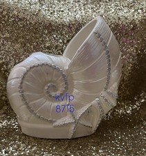 Avanti Linens Sequin Shells Toothbrush Holder Shell Beach House Home Decor NWT