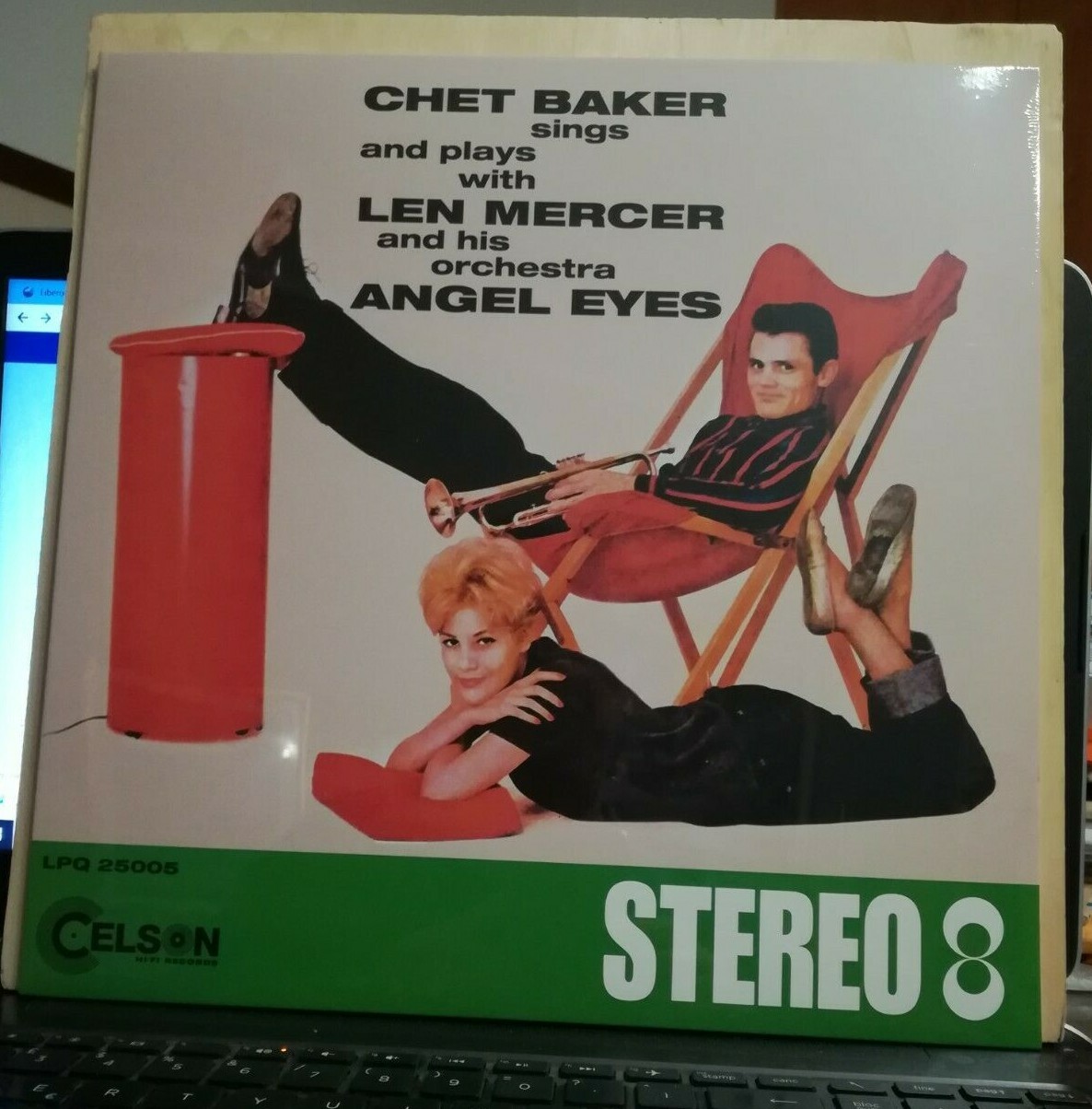 CHET BAKER sings and plays with LEN MERCER and his orchestra ANGEL EYES RISTAMPA
