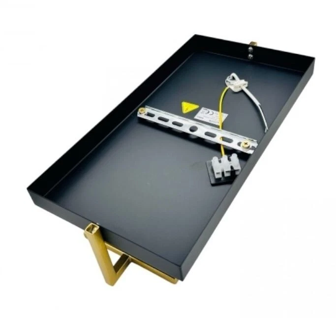 APPLIQUEM DA MURO E27 MAX90W NERO BRONZO 220V DA INTERNO LAMPADA A VISTA - Immagine 2 di 4