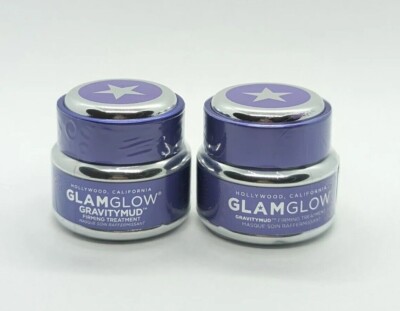 2x Glamglow Gravitymud Firming Treatment .5oz./15g  Brand New & Sealed