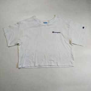 Champion Women 100 Authentic Size Medium S S Half T Shirt Solid Logo White Ebay