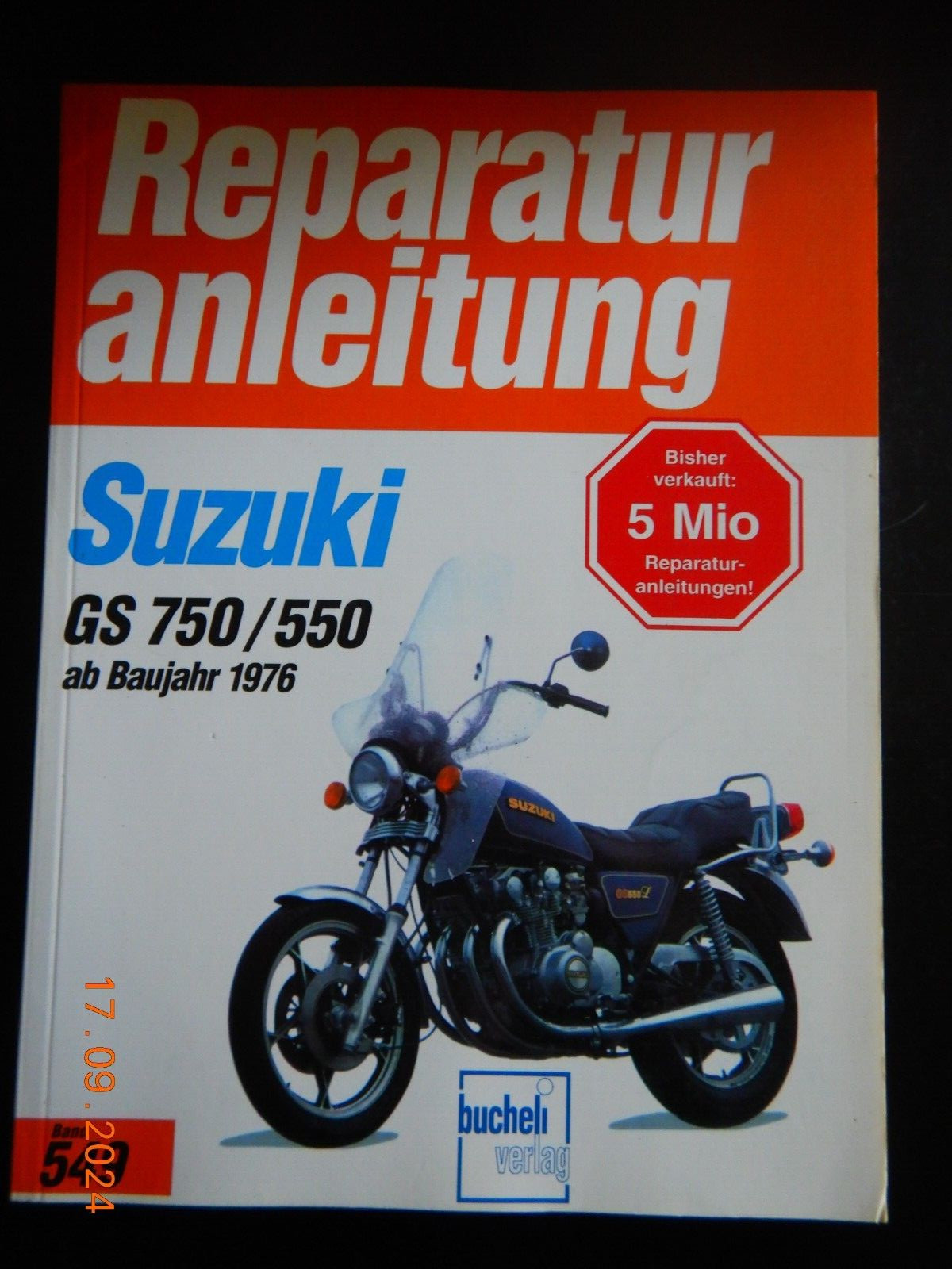 Reparaturanleitung Suzuki GS750 GS550  Bucheli 549 ab Baujahr 1976