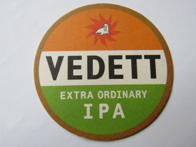 Beer Bierdeckel Coaster ~ Duvel Moortgat VEDETT IPA ~*~ Breendonk-Puurs, Belgium