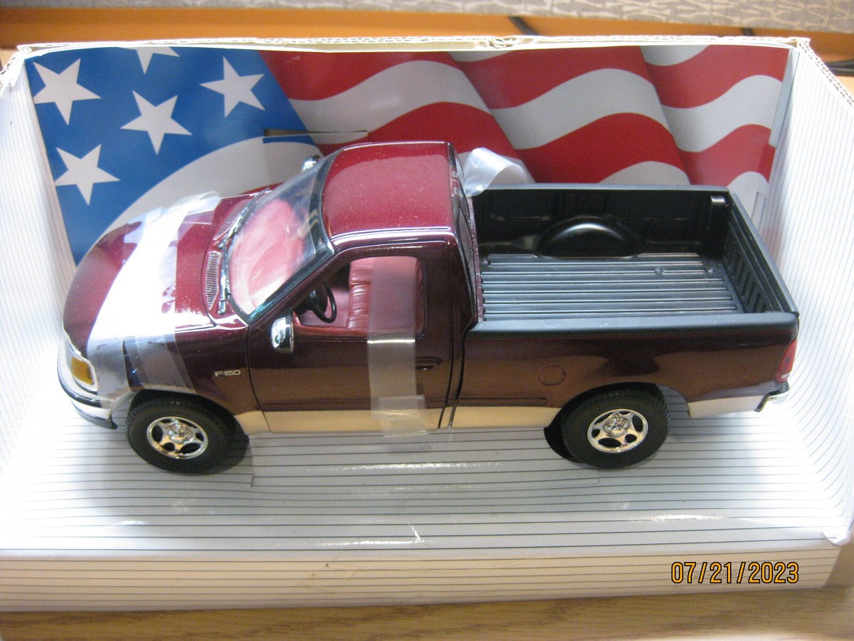 1/18 1997 FORD F-150 XLT PICK-UP , MAROON , ERTL /AMERICAN