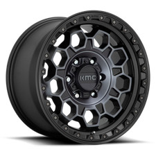 17 Inch Wheel Rim Gray Black For Jeep Wrangler Gladiator Kmc Km545 Trek 17x9 -12