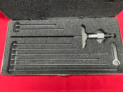 Starrett 440Z-9RL Micrometer Depth Gauge, 0-9'' Range   IN STOCK