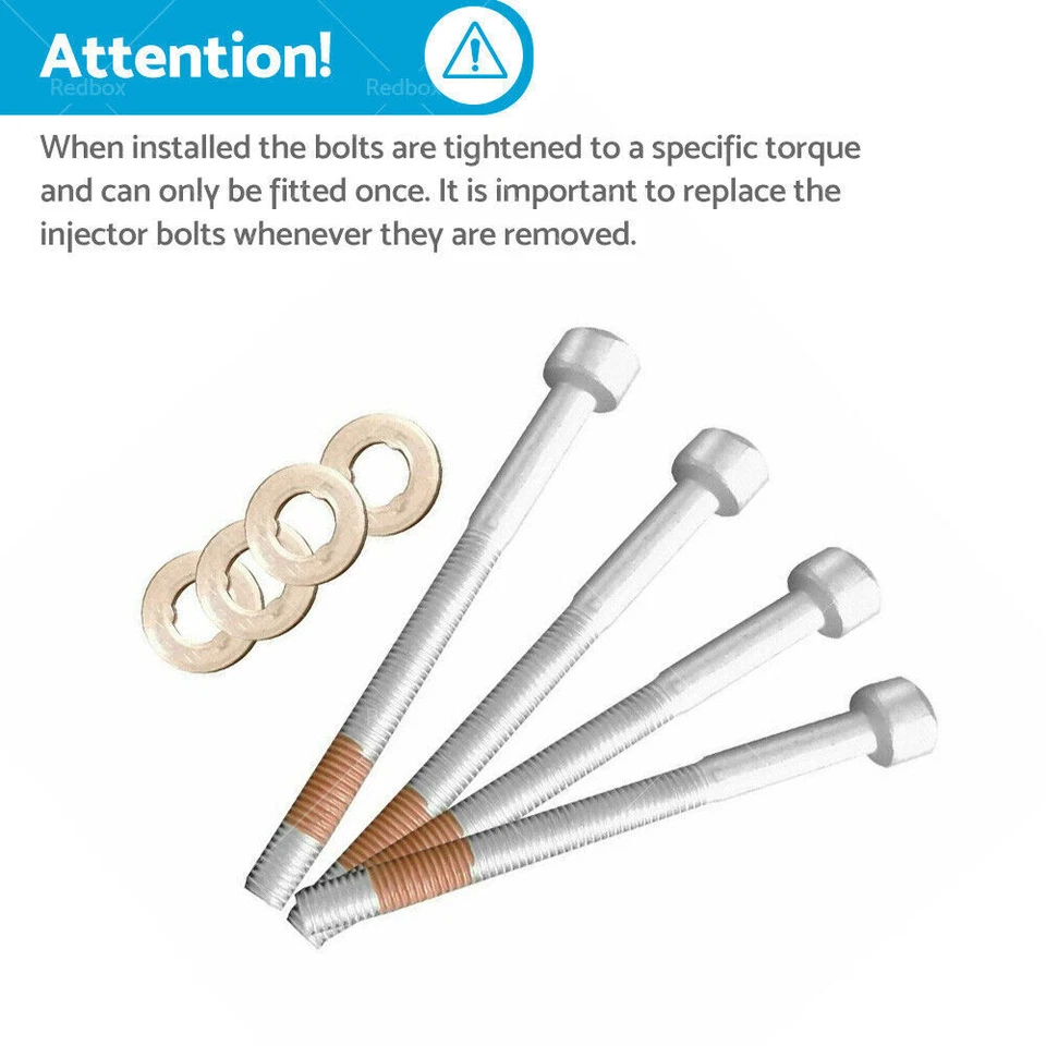 Set of 4 Injector Bolts&Seals Kit Diesel Fit For Mercedes Sprinter Vito M-Class - image 3 of 4