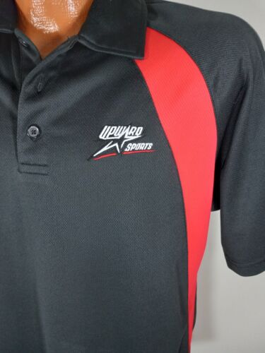 Upward Sports Hydrovent Polyester AM Black Red Pullover Shirt - Picture 2 of 5