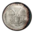 2003 1 oz Silver American Eagle - Rainbow Crescent Toning - BU - SKU-E3438