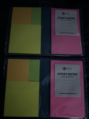 U Style Sticky Notes Pocket Book 180 Sheets Of Different Size Sticky Notes