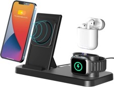 Wireless Charger Charging Station 3In1 For Apple Watch Air Pods iPhone 14 13 12
