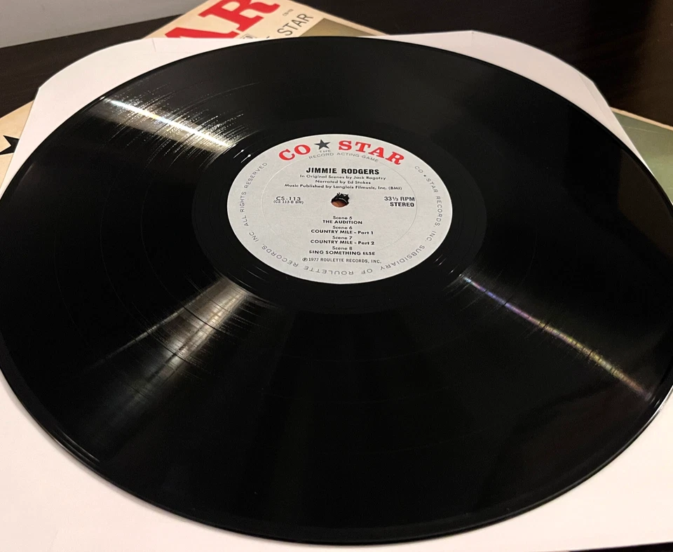 JIMMIE RODGERS - Co Star Acting Game (w/Script) - 12" Vinyl Record LP - VG+ - Image 4 of 4