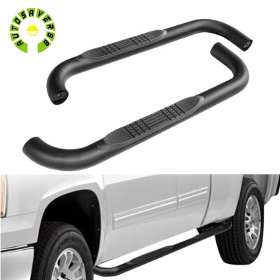 3'' Running Boards for 99-18 Silverado Sierra 1500/2500/3500 Double Cab Side Step