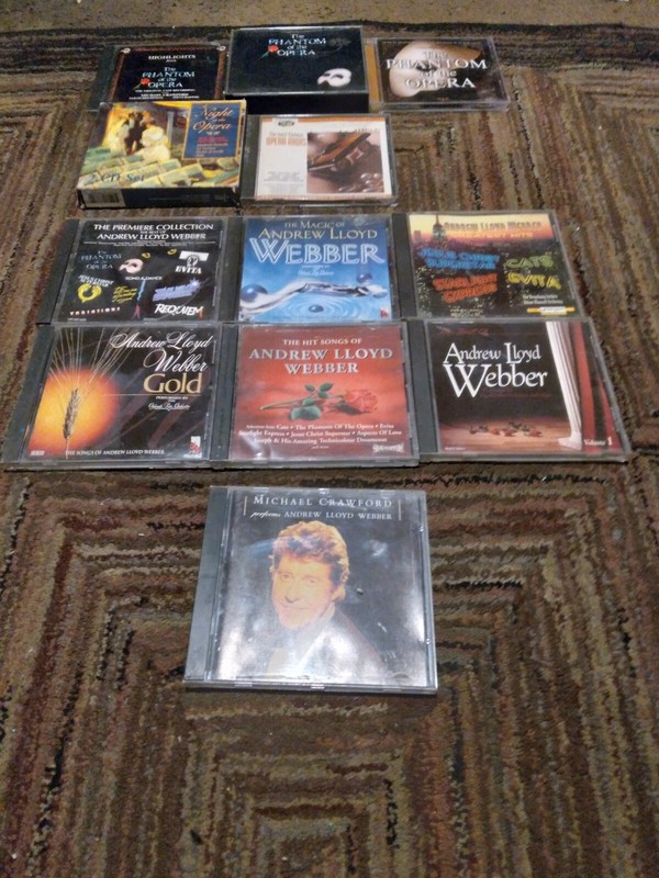 PHANTOM OF THE OPERA 12 CDS CAST RECORDINGS CLASSICAL, OPERA AND BALLET USED/GOO