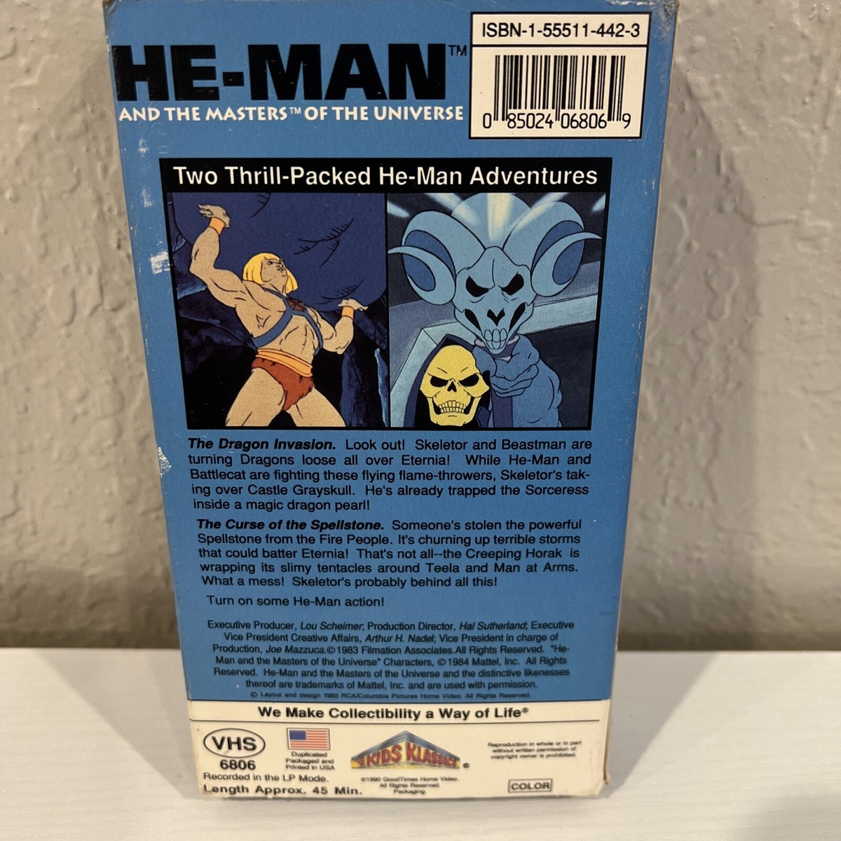 HE-MAN AND THE MASTERS OF THE UNIVERSE VOLUME 1 VHS RARE VARIANT