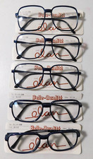 Vintage 5 Pc. Lot ELAN 606 Blue 56/14 Carbon Eyeglass Frames New Old Stock 413