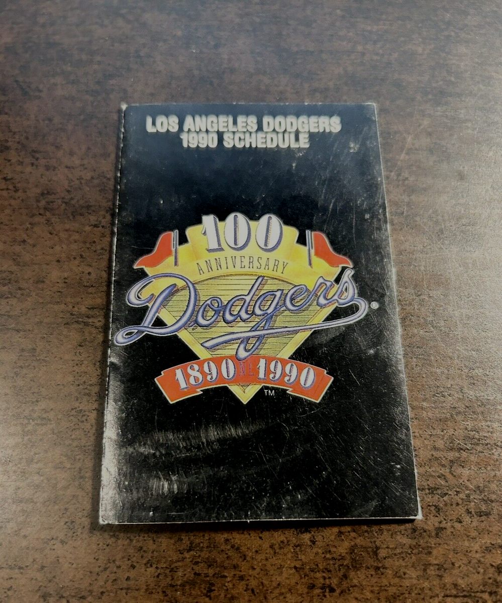 ⚾️ 1990 Los Angeles Dodgers 100th Anniversary Pocket Schedule