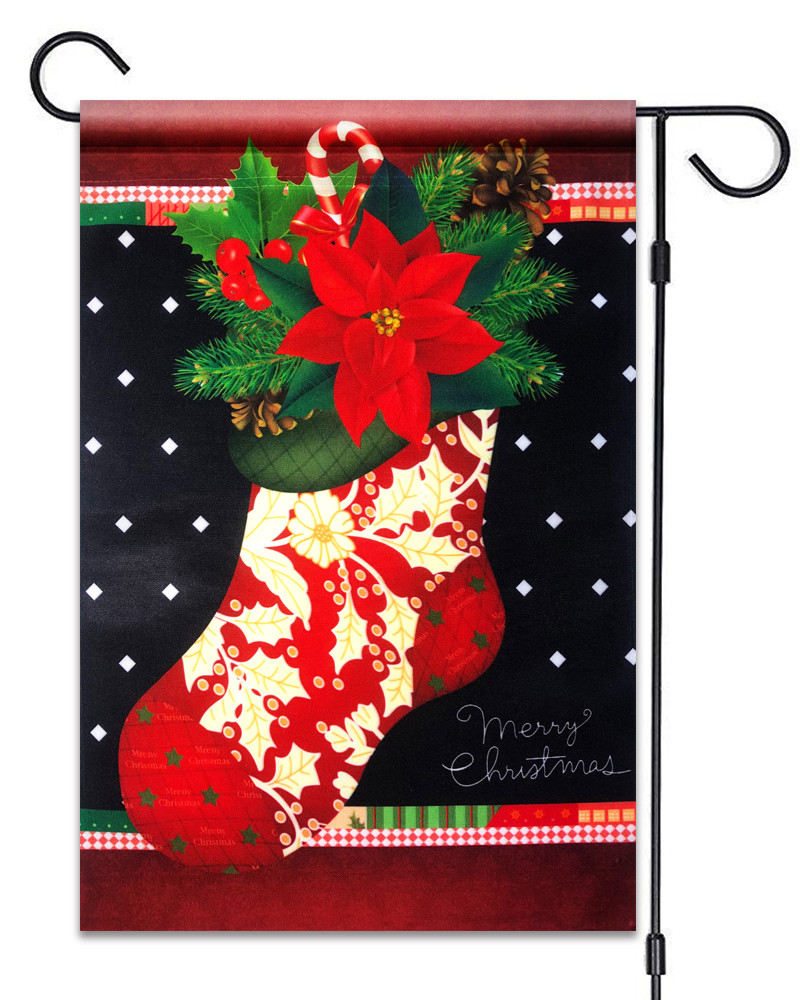 NEW  Christmas Stocking Garden Flag 12