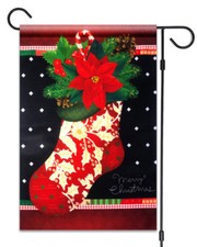NEW Christmas Stocking Garden Flag 12"X18" Merry Christmas Decorative Flag