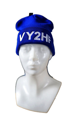 Ham Callsign Winter Cap decorated with embroidery Royal Blue Universal Size