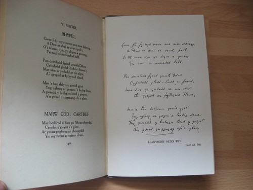 Hedd Wyn Cerddi'r Bugail 1918 1. Walisischer Krieg Dichter starb bei Passchendaele 1. Weltkrieg selten - Bild 17 von 18