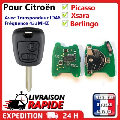 Clé Vierge Voiture Clé Vierge Générique CE0536 FSK Pour Citroën Berlingo, Peugeot Partner, Expert, Jumpy Après 2009 (modèle HU83) - Neuf Sous Blister Porte Cle Porsche - Foto 5
