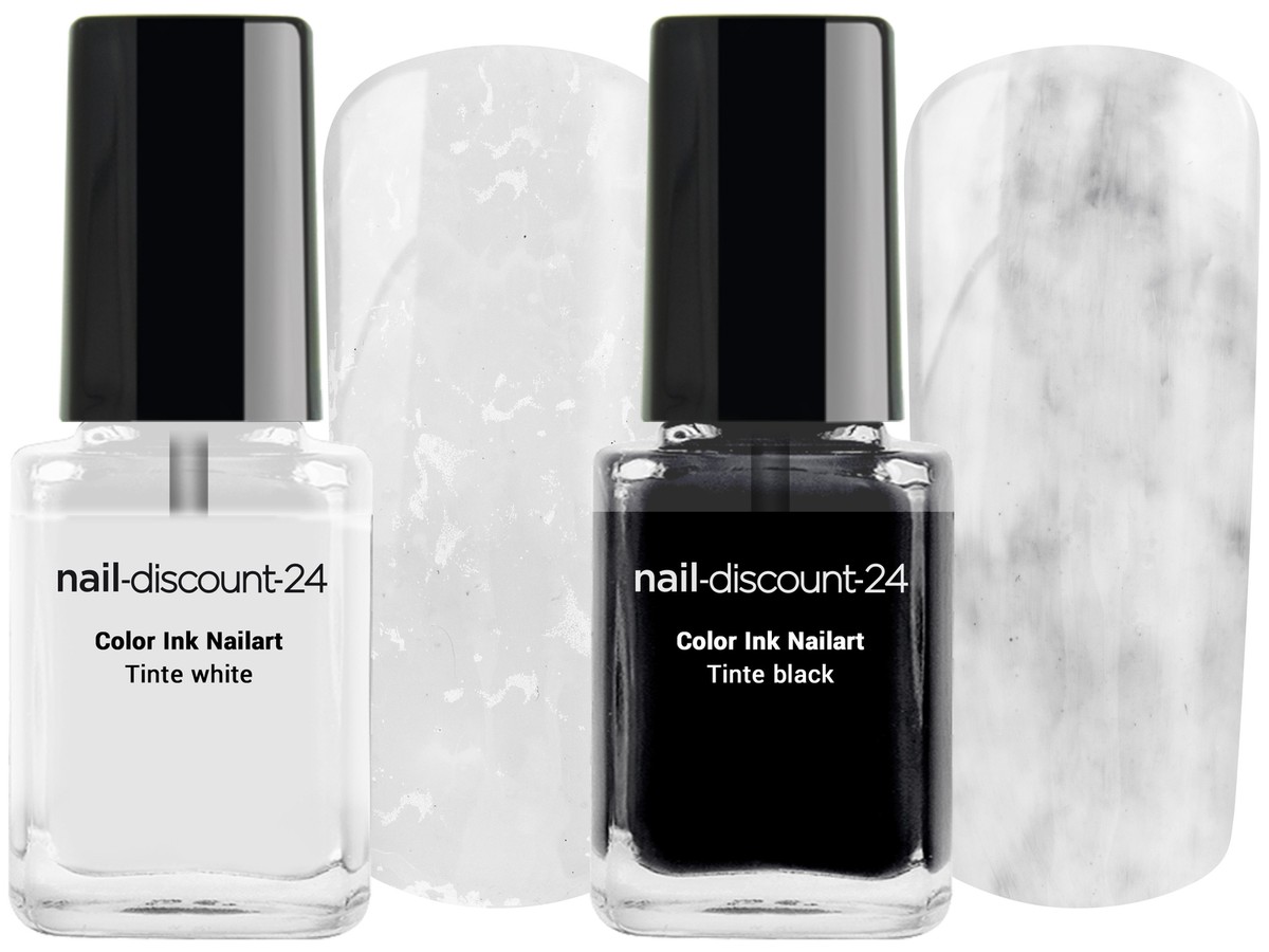 Color Ink Nail Art Tinte Weiß Für Marmor-Look – 12 Ml, Hochpigmentiert & Lufttrocknend, Made In Germany