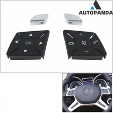 Steering Wheel Control Switch Button Cover Repair Kit for Benz 2012-2015 W166 ML
