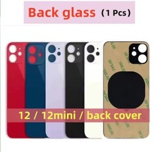 For iPhone 12/ 12 Pro Max Mini Big Hole Back Glass Cover Replacement LOGO