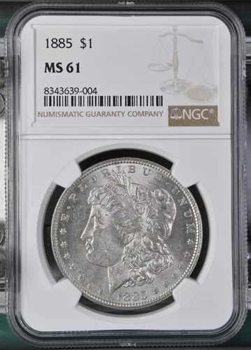 1885 Morgan Dollar NGC Certified MS61