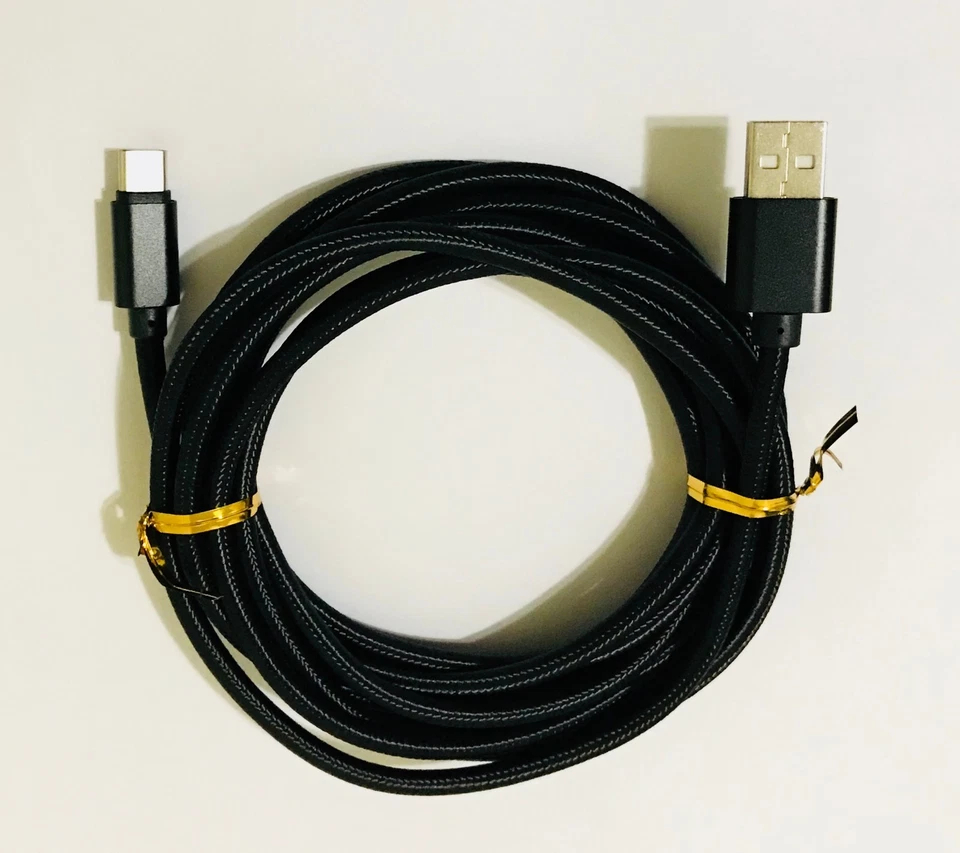 Lote de 10 cables de carga de sincronización de datos USB-C tipo C 3.1 de aluminio trenzado de 10 pies de nailon Foto 3 de 4