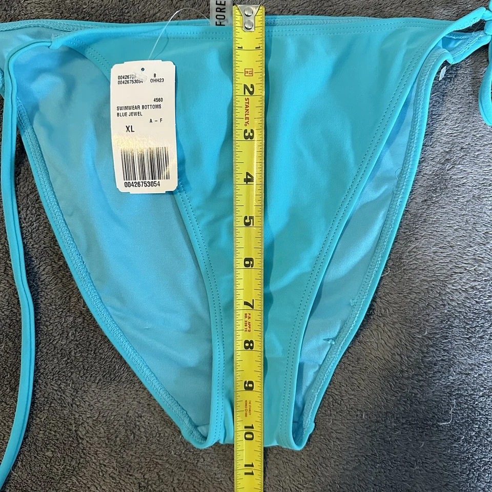 Forever 21 женщин купальный костюм низ синий драгоценный камень XL новый с Ярлыками - Изображение 4 из 4