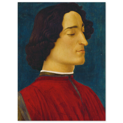 Sandro Botticelli, Giuliano di Piero de Medici, Poster Porträt Bildnis