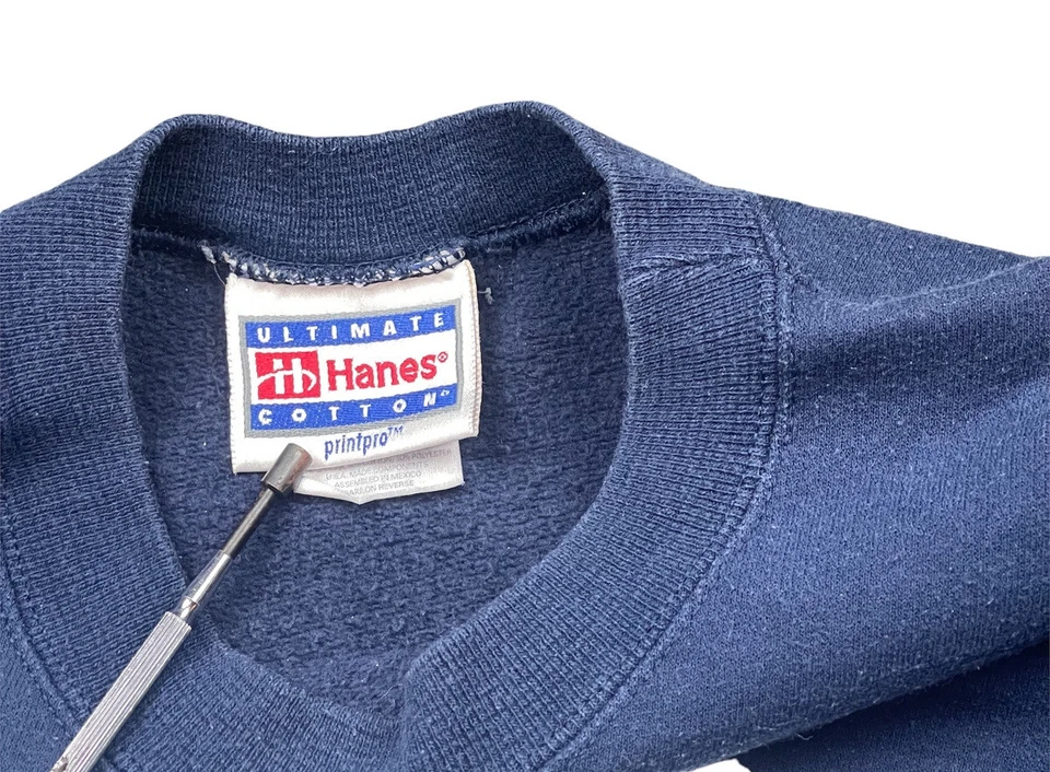 Sudadera Vintage Años 90 Esquimal Joe's 1998 Navidad Papá Noel Cuello Redondo Hanes Talla XL Foto 4 de 4