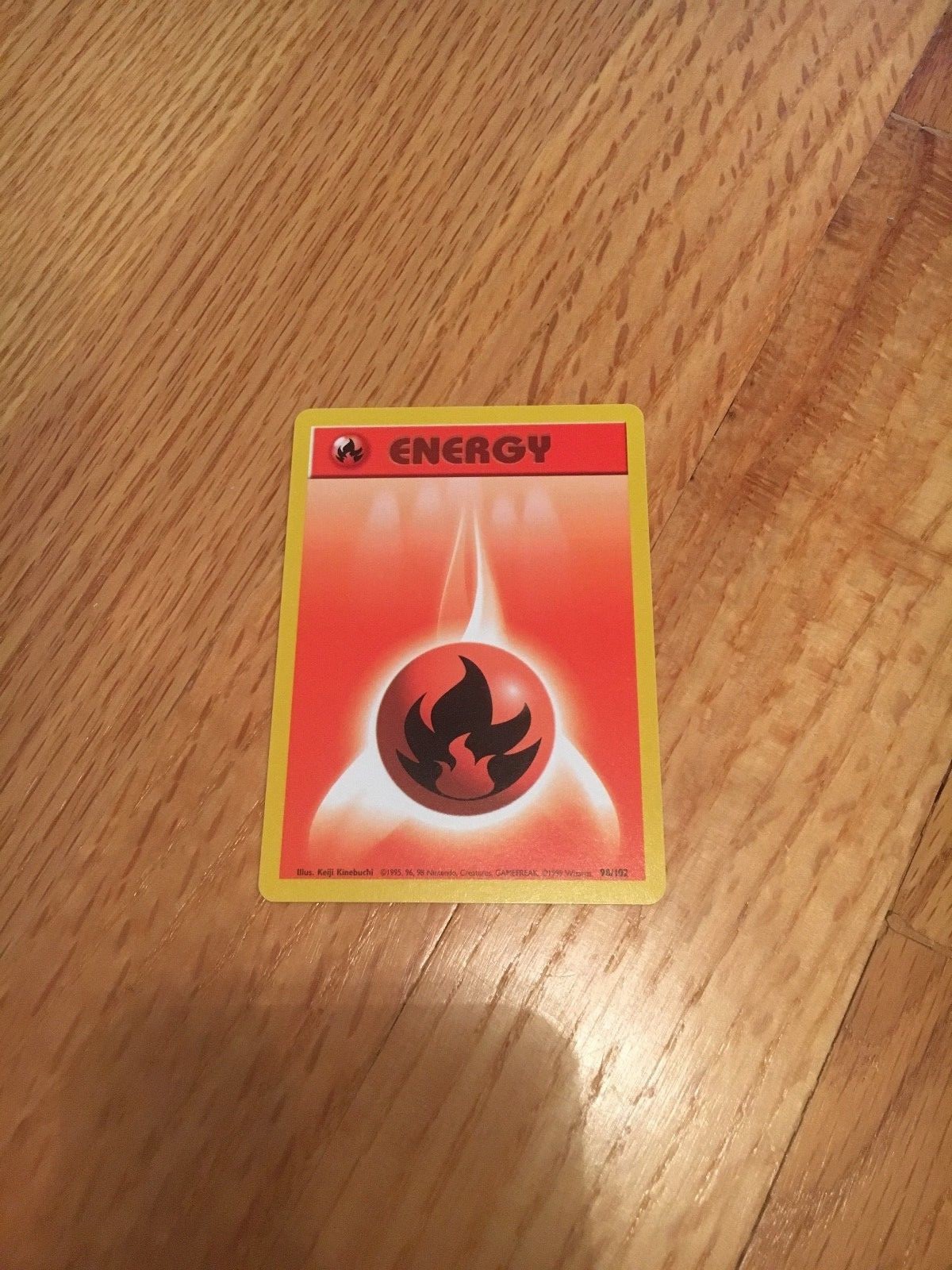 Red Energy Card 98/102 Pokémon Card, New