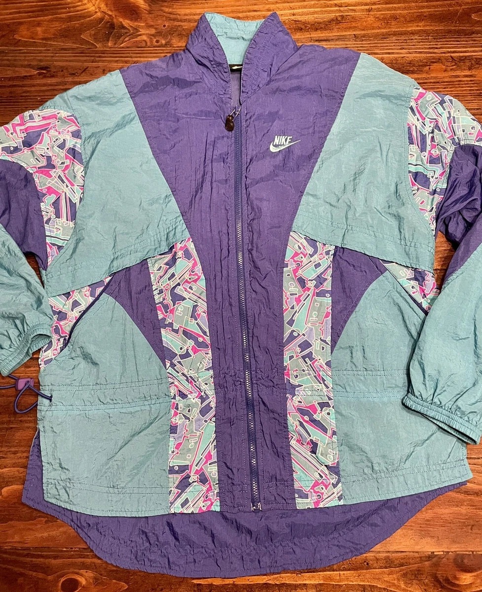 Nike windbreaker pink and purple store