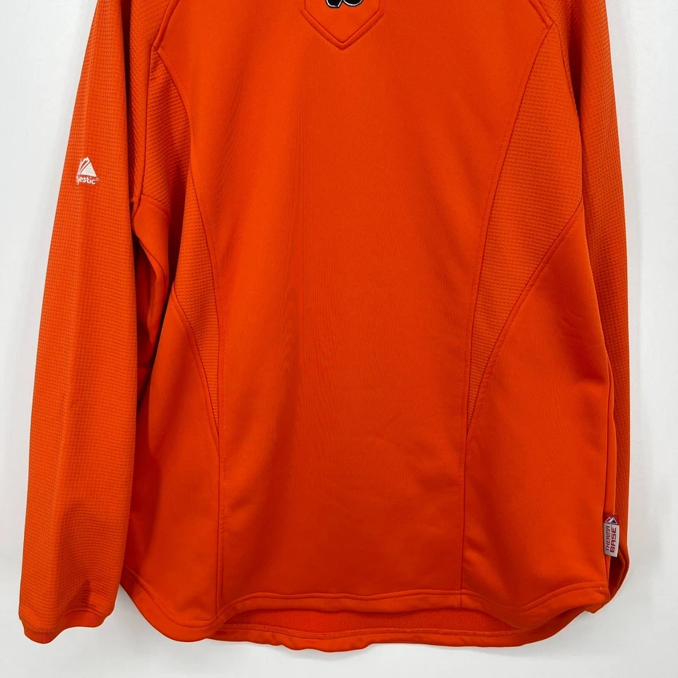 Sudadera de hockey Philadelphia Flyers para hombre talla L naranja NHL Majestic 2009 Foto 3 de 4